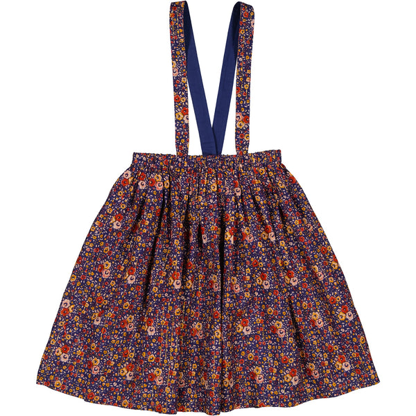 Louis Louise Indigo Skirt Marie Antoinette Stripe Lurex Romantic Flower