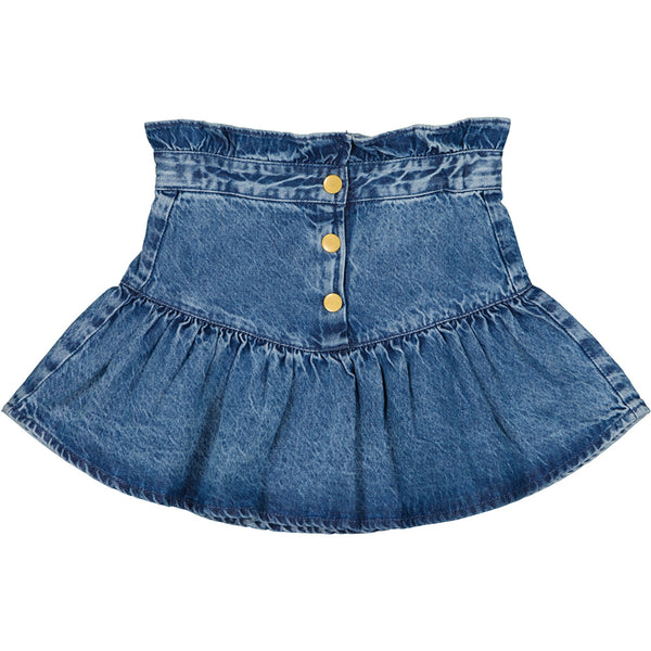 Louis Louise Blue Skirt Pipeau Washed Denim