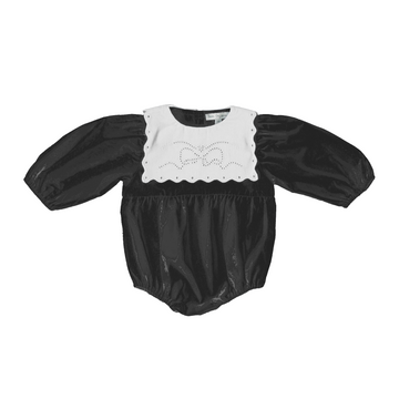 Bebe Organic Evie Special Romper - Midnight Pointelle