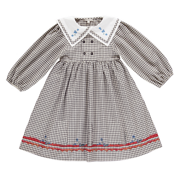 Bebe Organic Petra Special Dress - Black Check