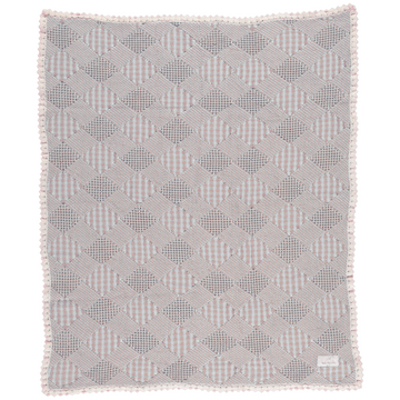 Bebe Organic Plaid Blanket - Pink Plaid Patchwork