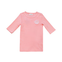 Nounelle Stamp Tee Coral- 3/4 sleeve