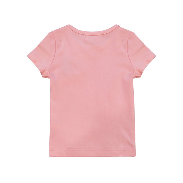 Nounelle Stamp Tee Coral- Short Sleeve