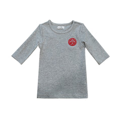 Nounelle Stamp Tee Grey- 3/4 Sleeves