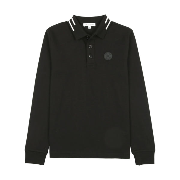 3 Buttons Ny Black Stripe Collar