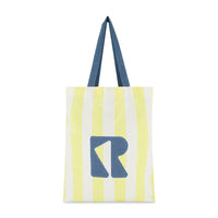 Retro Kids Yellow/ White Stripe Tote Bag