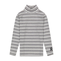 Retrokid Black Stripe Waffle Turtleneck