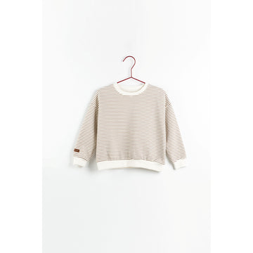 Please Mom Stripe Sweatshirt