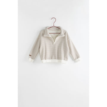Please Mom Stripe Half Zip