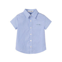 Nounelle Striped Boy Shirt Light Blue