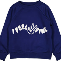 Louis Louise Indigo Sweat James Cotton Fleece Feel Fine