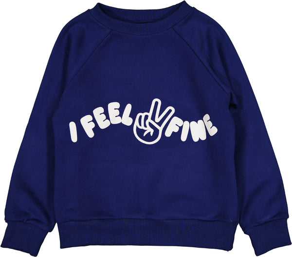 Louis Louise Indigo Sweat Jimmy Cotton Fleece Feel Fine