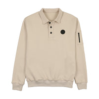 3 Buttons Ny Cream Sweatshirt