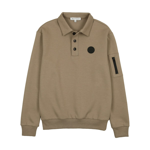 3 Buttons Ny Stone Sweatshirt