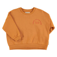 Piupiuchick Camel W/ "Jimmy Apples Farm" Print Sweatshirt