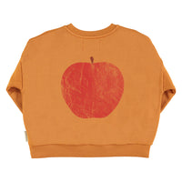 Piupiuchick Camel W/ "Jimmy Apples Farm" Print Sweatshirt