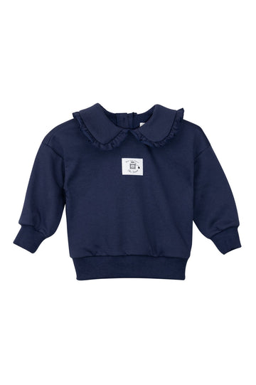 Nou Nelle Sweatshirt with Label Navy