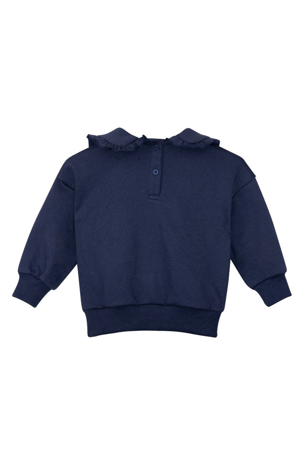 Nou Nelle Sweatshirt with Label Navy