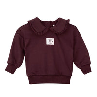 Nou Nelle Sweatshirt with Label Plum