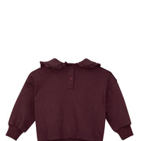 Nou Nelle Sweatshirt with Label Plum