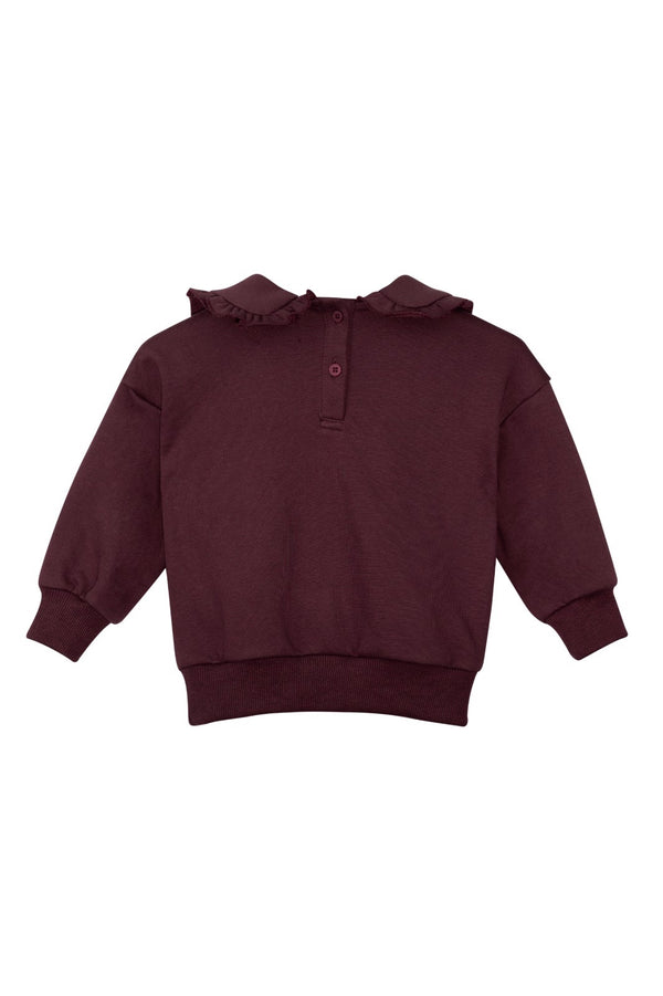 Nou Nelle Sweatshirt with Label Plum