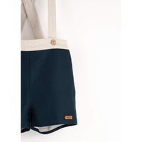 Popelin Navy Blue Dungarees With Straps (Mod.14.2)