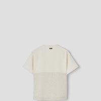Popelin Sand waffle fabric shirt with double breasted buttons (Mod.20.1)