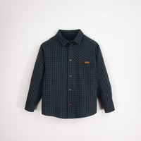 Popelin Blue Plaid Shirt With Collar (Mod 20.2)