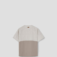 Popelin Taupe shirt with double breasted buttons (Mod.20.2)