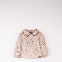 Popelin Pink Floral Shirt With Baby Collar (Mod 20.5)