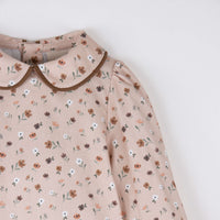 Popelin Pink Floral Shirt With Baby Collar (Mod 20.5)