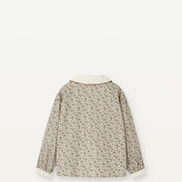 Popelin Floral Print Shirt With Baby Collar And Puffed Sleeves (Mod 26.2)