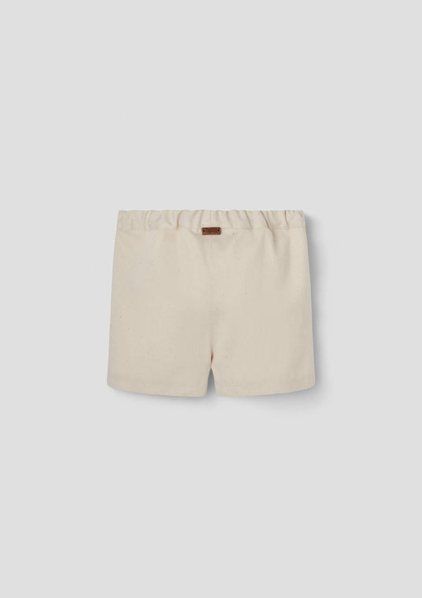 Popelin Off-white shorts with flaps (Mod.30.1)