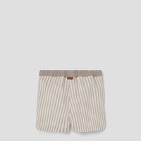 Popelin Brown striped shorts with flaps (Mod.30.3)