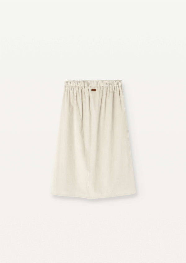 Popelin Off-White Embroidered Midi Skirt (Mod 31.2)