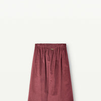 Popelin Burgundy Embroidered Midi Skirt (31.6)