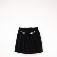 Popelin Black Short Skirt With Embroidery (31.7)