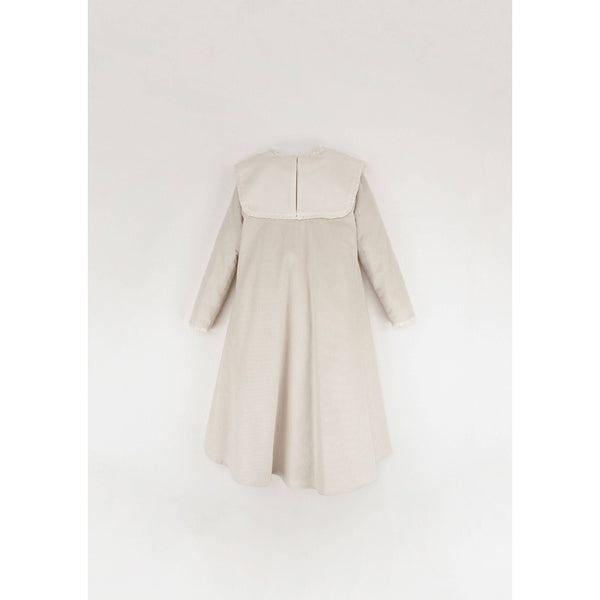 Popelin Off-White Embroidered Cape-Style Dress (MOD 32.1)