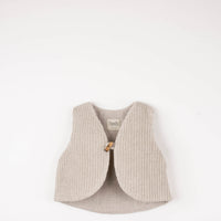 Popelin Sand Woollen Mini Waistcoat (Mod 50.1)