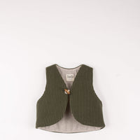 Popelin Green Woollen Mini Waistcoat (Mod 50.1)