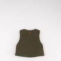 Popelin Green Woollen Mini Waistcoat (Mod 50.1)
