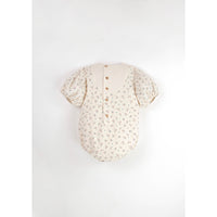 Popelin Floral Embroidered Romper Suit With Yoke (Mod.7.3)