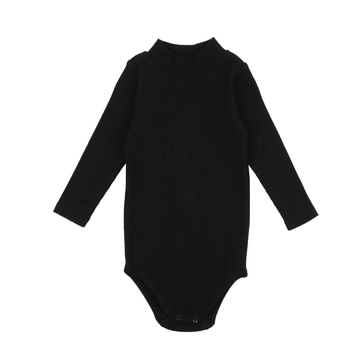 Bopop Black Mock Neck Onesie (Maxi Collection) T900
