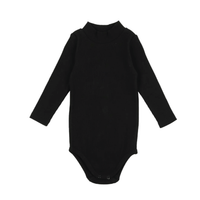 Bopop Black Mock Neck Onesie (Maxi Collection) T900