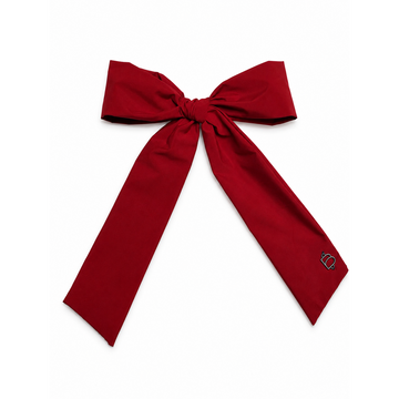 Bandeau Taffeta Winter Burgundy Classic Large Bow Clip (Final Sale)