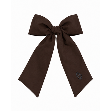 Bandeau Taffeta Winter Black Classic Medium Bow Clip (Final Sale)
