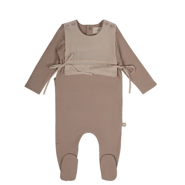 Citrine Sand Tucked Bib Stretchy