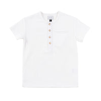 Klai White Mandarin Collar Shirt