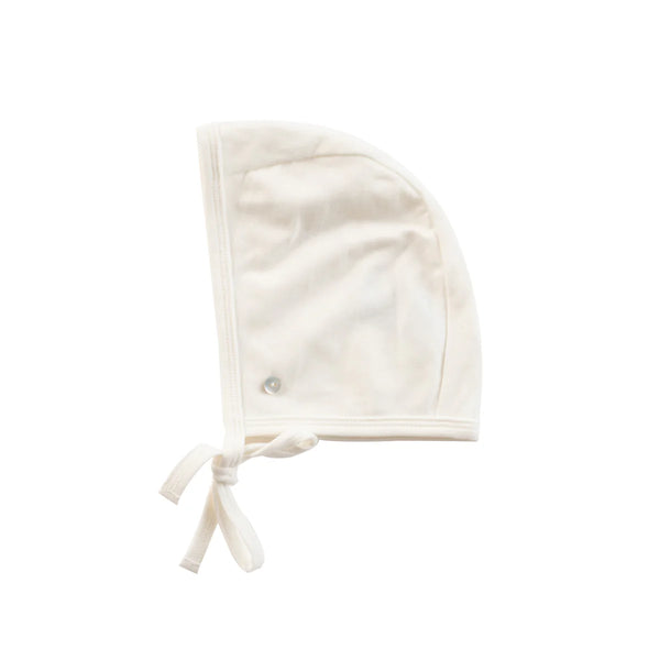 Kipp Baby White Cotton Bonnet