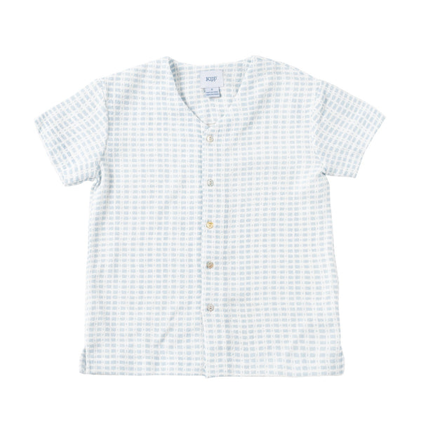 Kipp Sage Crinkle Patterned Shirt